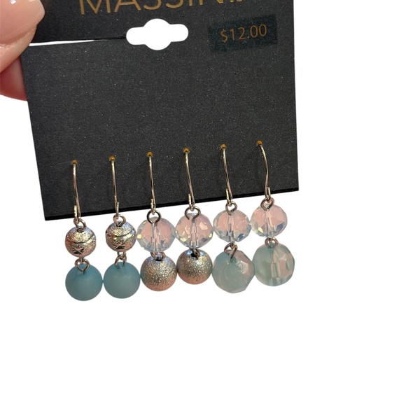 Silver Tone Dangle Earrings - Picture 3 of 3